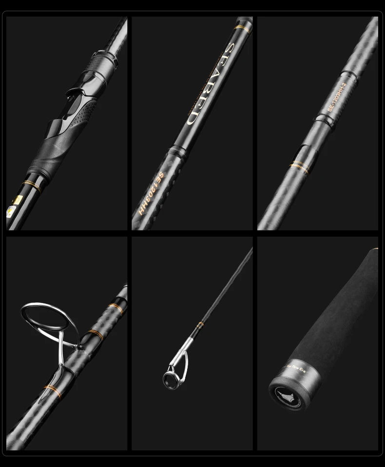PURELURE SEABED 10FT 3.0m 3.3m 3.6m ML MH Spinning Rod For SeaBass High Carbon Long Throwing Fishing Rod In Plus Spinning Reel