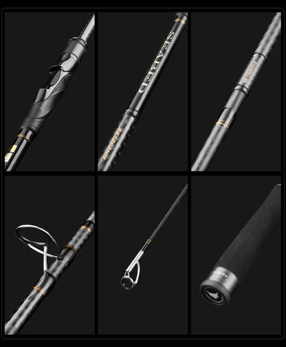 PURELURE SEABED 10FT 3.0m 3.3m 3.6m ML MH Spinning Rod For SeaBass High Carbon Long Throwing Fishing Rod In Plus Spinning Reel