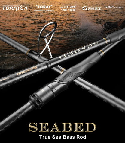 PURELURE SEABED 10FT 3.0m 3.3m 3.6m ML MH Spinning Rod For SeaBass High Carbon Long Throwing Fishing Rod In Plus Spinning Reel