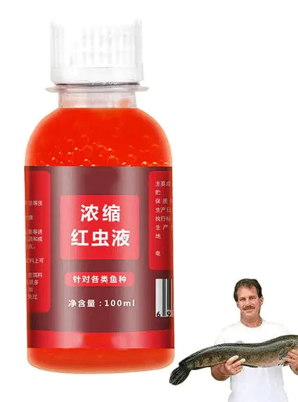 Concentrated Red Worm Liquid Fishing Bait